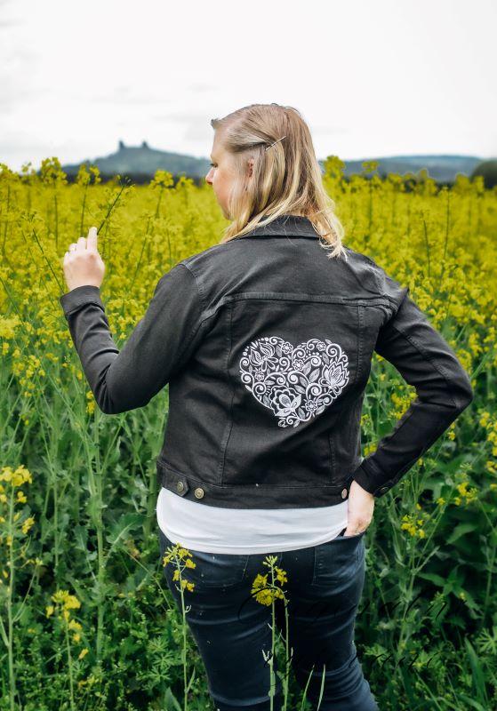 Džínová bunda - černá